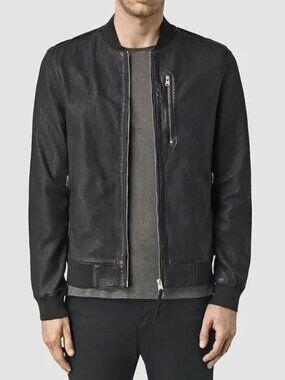 Kino Leather Bomber Jacket
